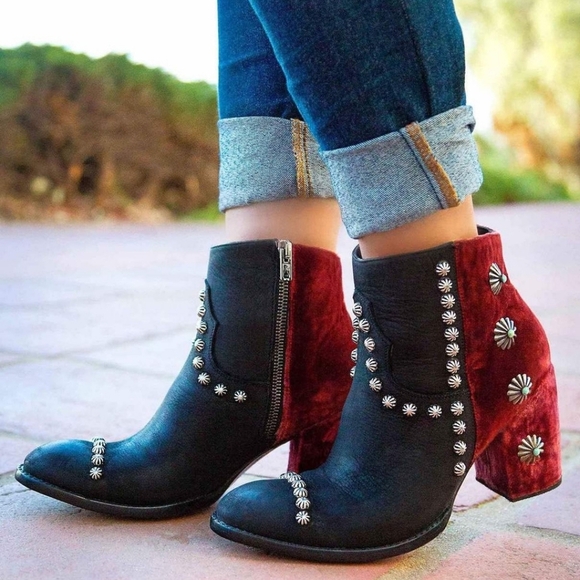 Double D Ranch Shoes - Double D by Old Gringo Tahoma Black Wine Sz 9